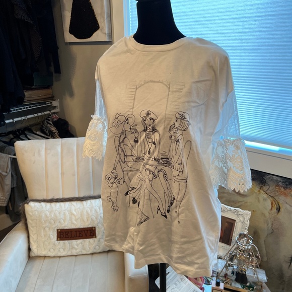 Graphic white t shirt - Picture 1 of 3